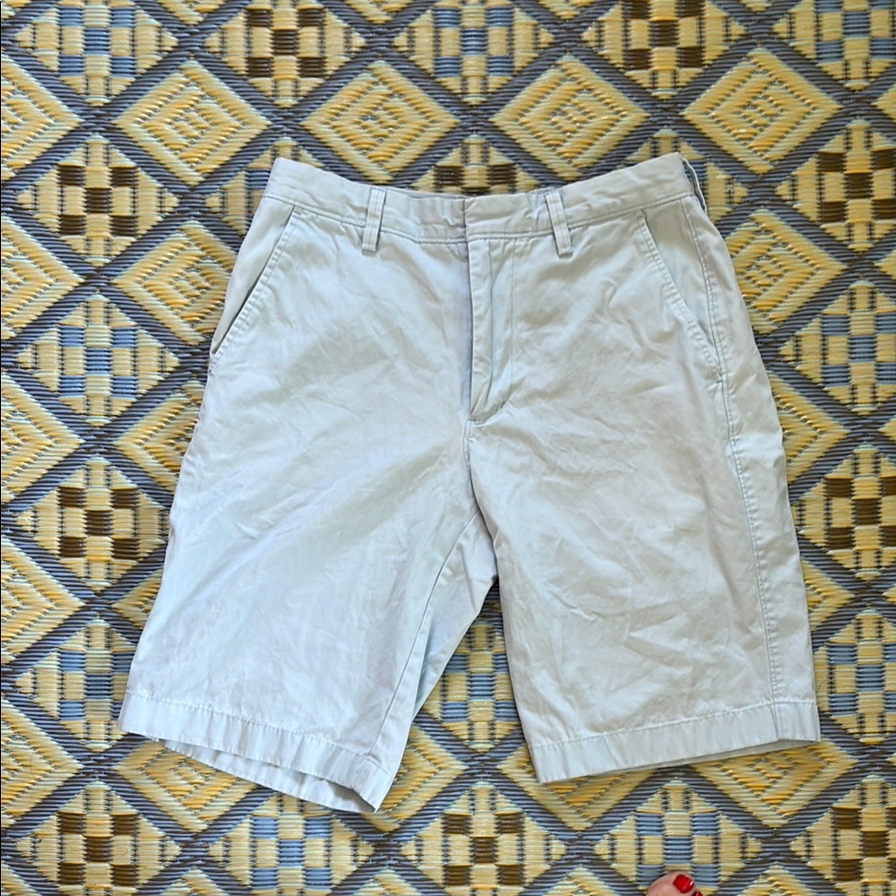 Men's J. Crew Ice Blue Flat Front Shorts, Size 30